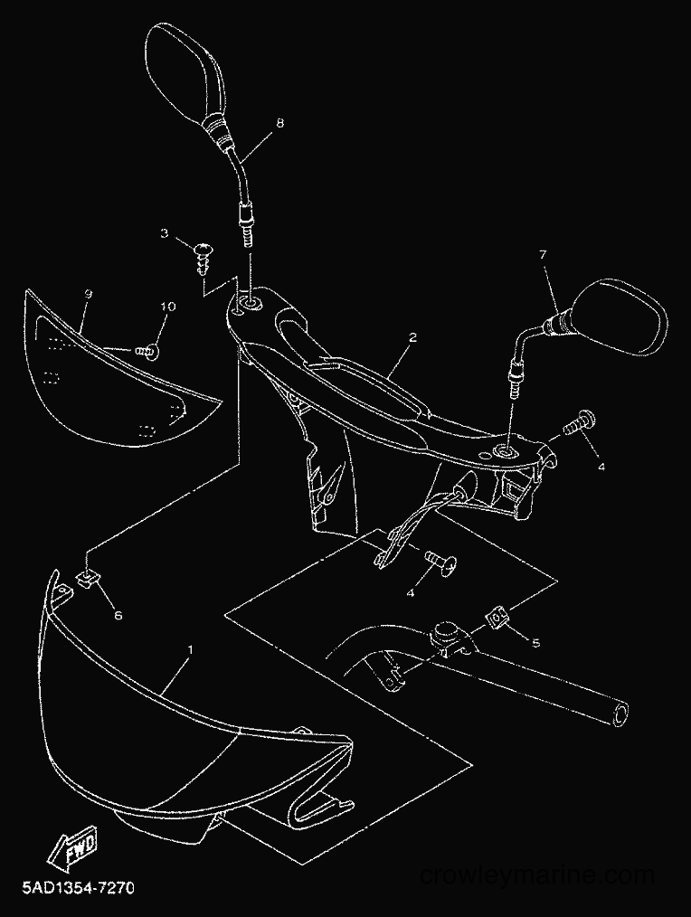 2000 Scooter YN50 - YN50 (5BX5) [010] - COWLING 1