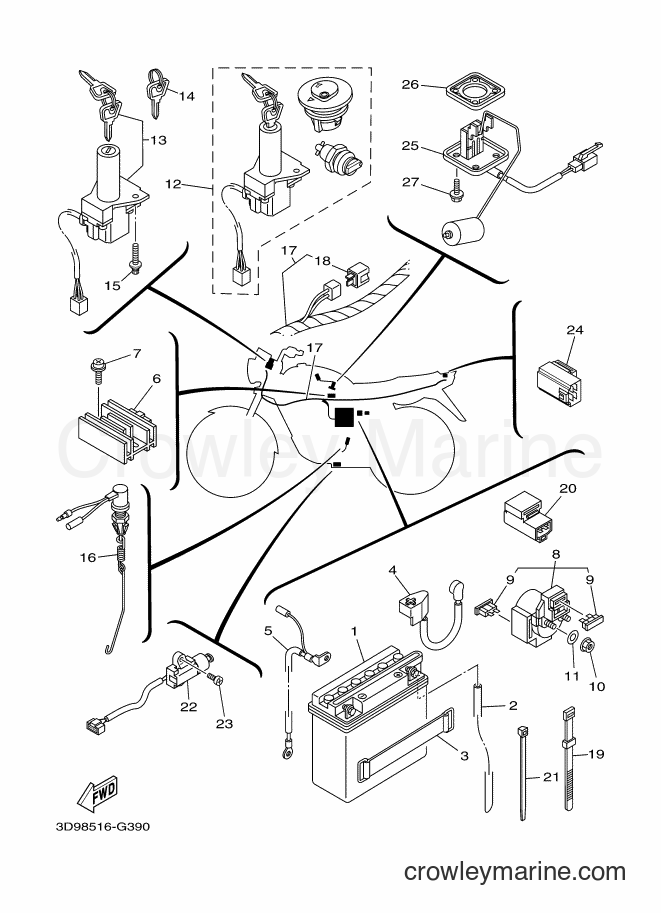 2008 Street Bike YBR125ESD - YBR125ESD (3D98) [010] - ELECTRICAL 1