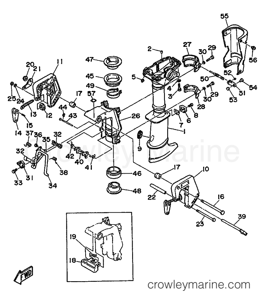 Yamaha Motors 3AMHL (6L5) [999] - UPPER CASING & BRACKET