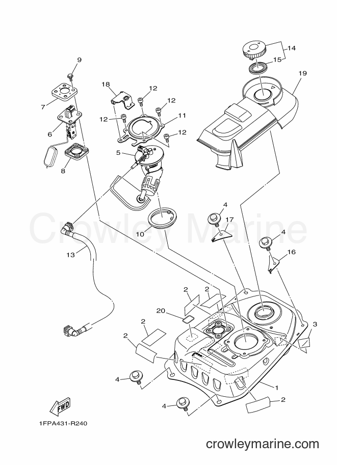 2016 Scooter T115FL - T115FL (1FPC) [010] - FUEL TANK