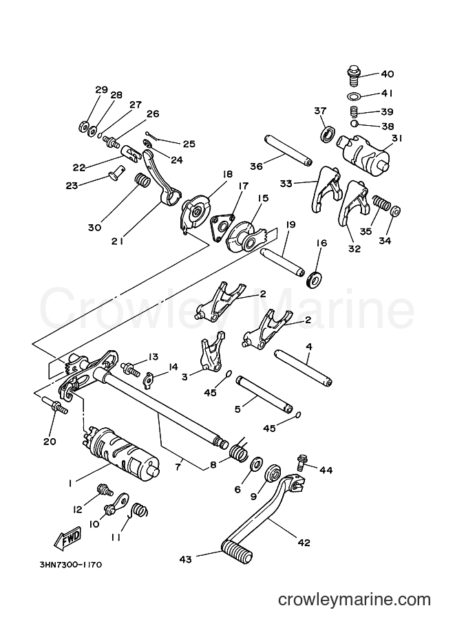 1992 ATV YFM350FW - YFM350FW (3HNB) [010] - SHIFT CAM & FORK