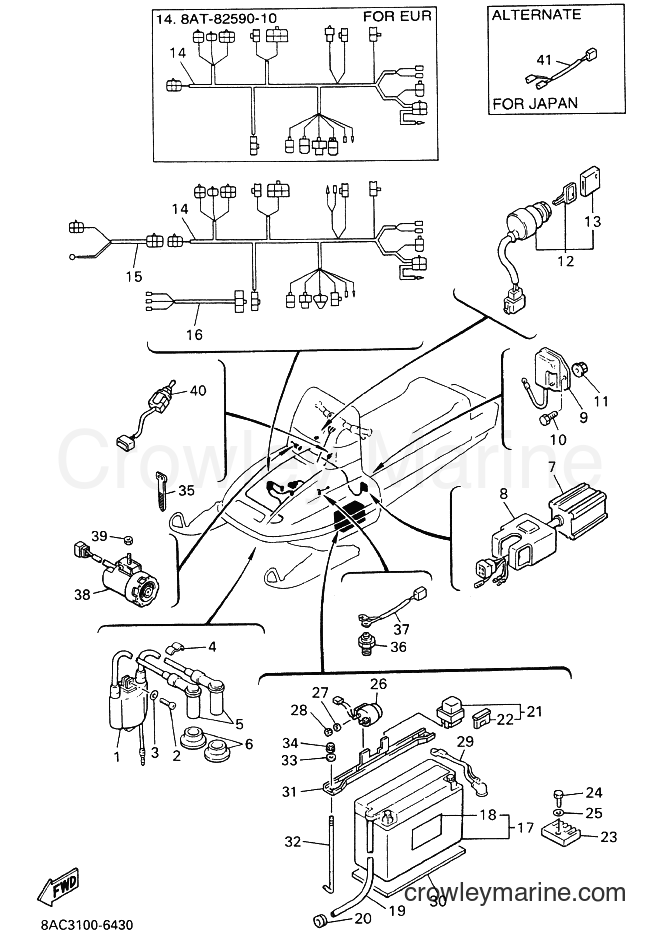 1996 Snowmobile VK540E-2 - VK540E-2 (8AC3) [020] - ELECTRICAL 1