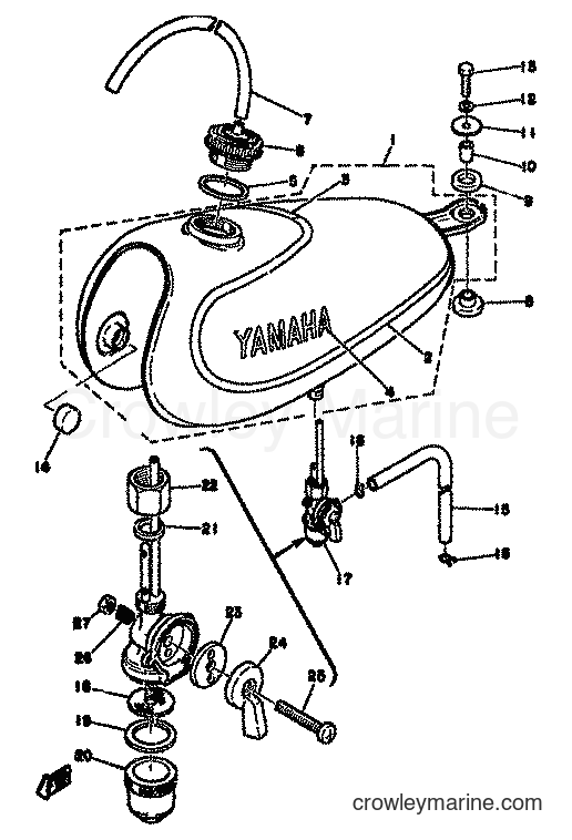 1978 Scooter LB80 - LB80 (1F5) [999] - FUEL TANK