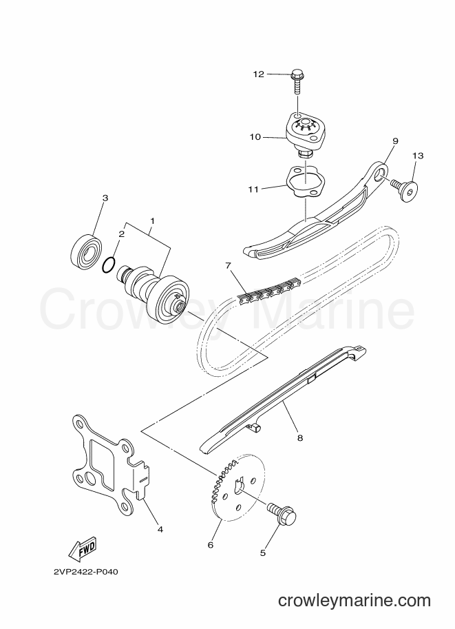2015 Scooter T115FSEC - T115FSEC (2VP3) [010] - CAMSHAFT & CHAIN
