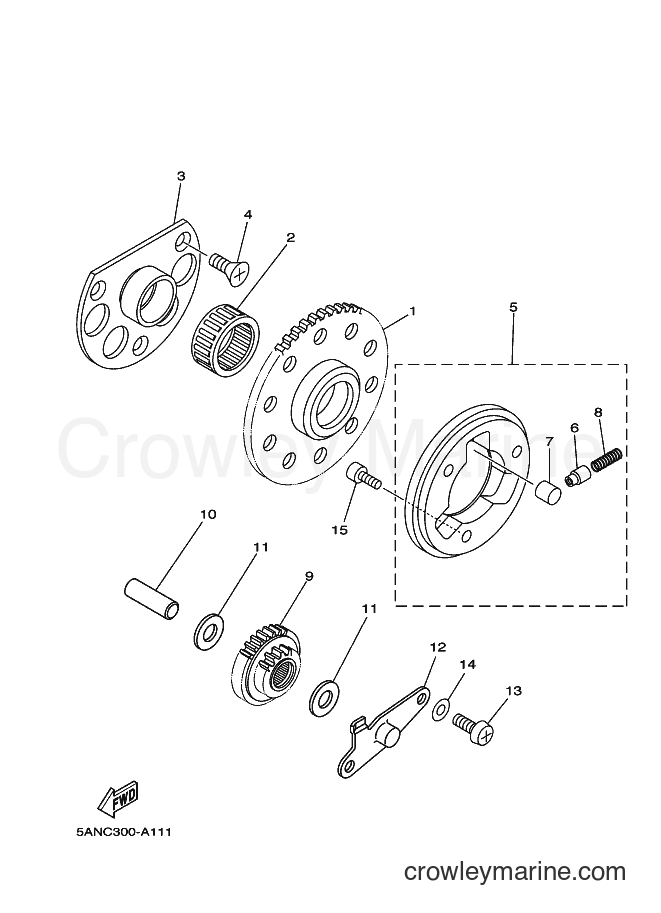 2002 Dirt Bike TDR125 - TDR125 (5ANC) [030] - STARTER CLUTCH