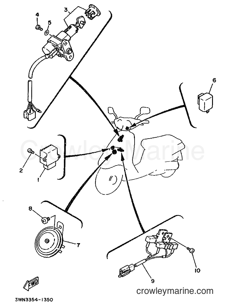 1991 Scooter CR50Z - CR50Z (3WN3) [999] - ELECTRICAL 1