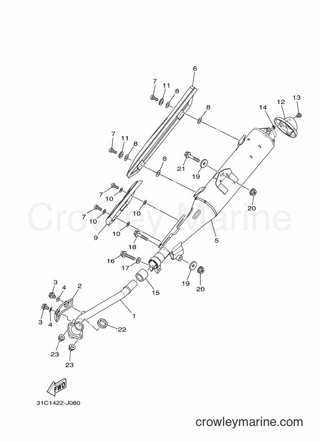 2012 Scooter T115SEC - T115SEC (31C8) [010] - EXHAUST