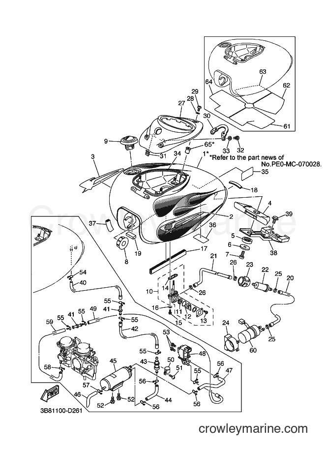 2005 Cruiser XVS1100 - XVS1100 (3B83) [010] - FUEL TANK