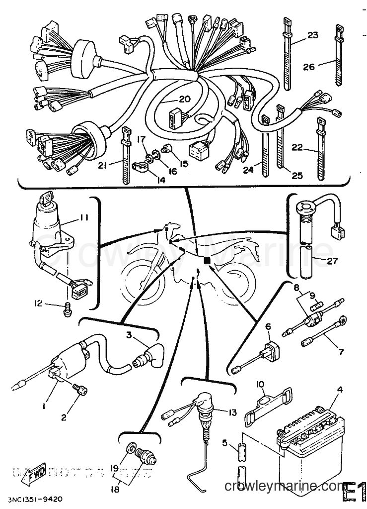 1989 Dirt Bike DT125R - DT125R (3PY1) [999] - ELECTRICAL 1