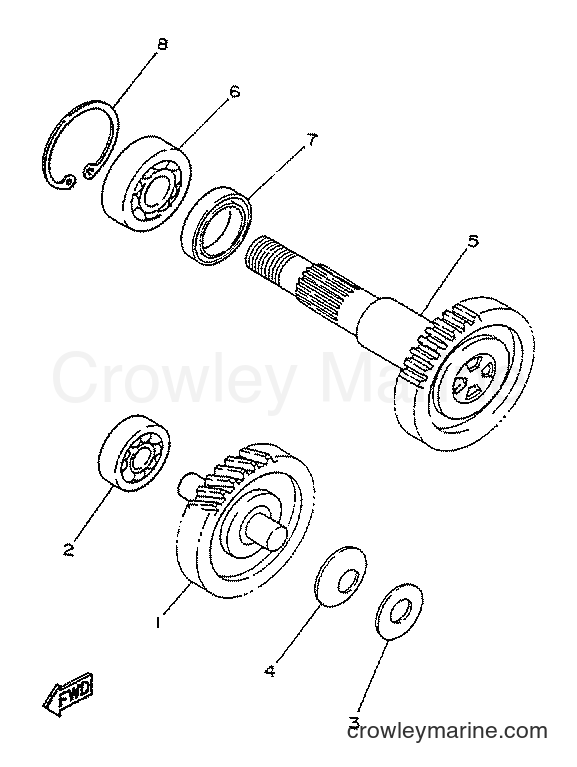 1996 Scooter YA50S - YA50S (4MJ7) [999] - TRANSMISSION
