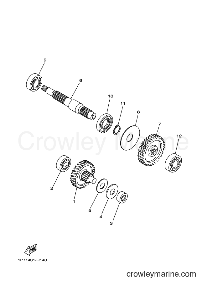 2007 Scooter AT115C - AT115C (2B56) [010] - TRANSMISSION