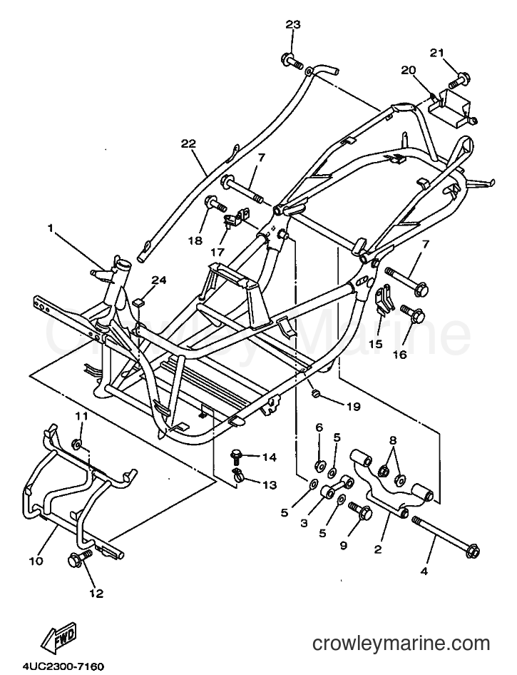 Yamaha Motors YP250 (4UC2) [030] - FRAME