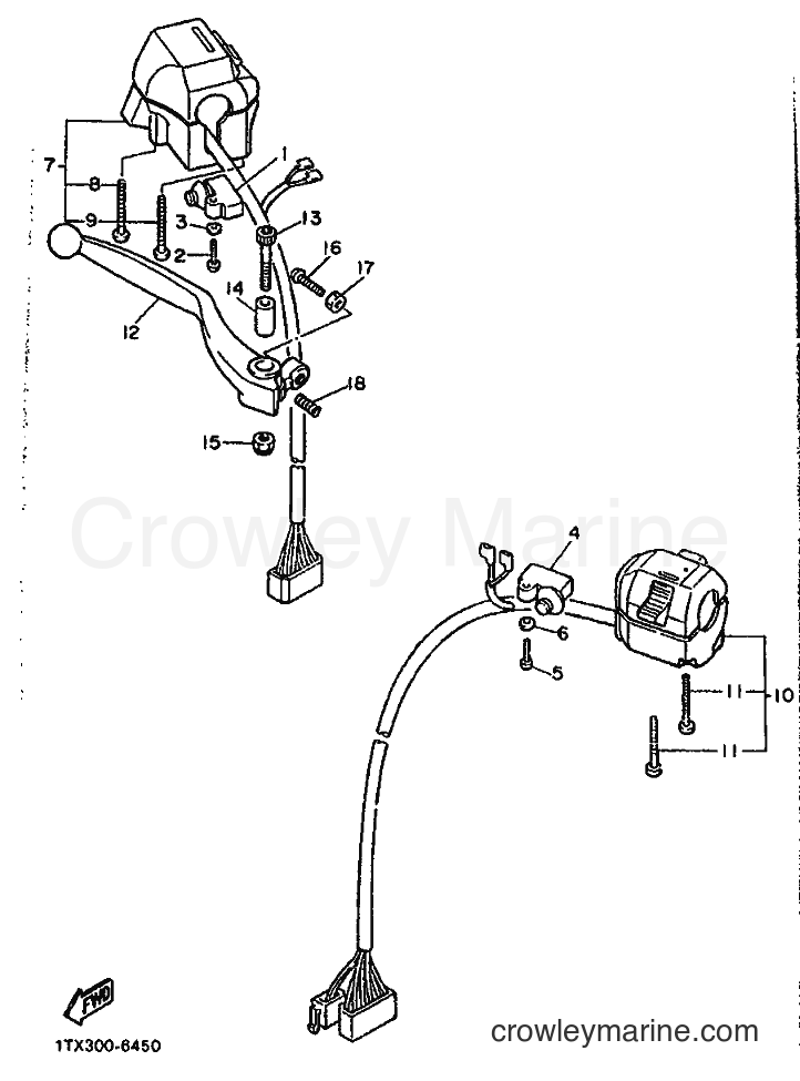 1987 Sport Bike FJ1200 - FJ1200 (1XJ) [999] - HANDLE SWITCH & LEVER