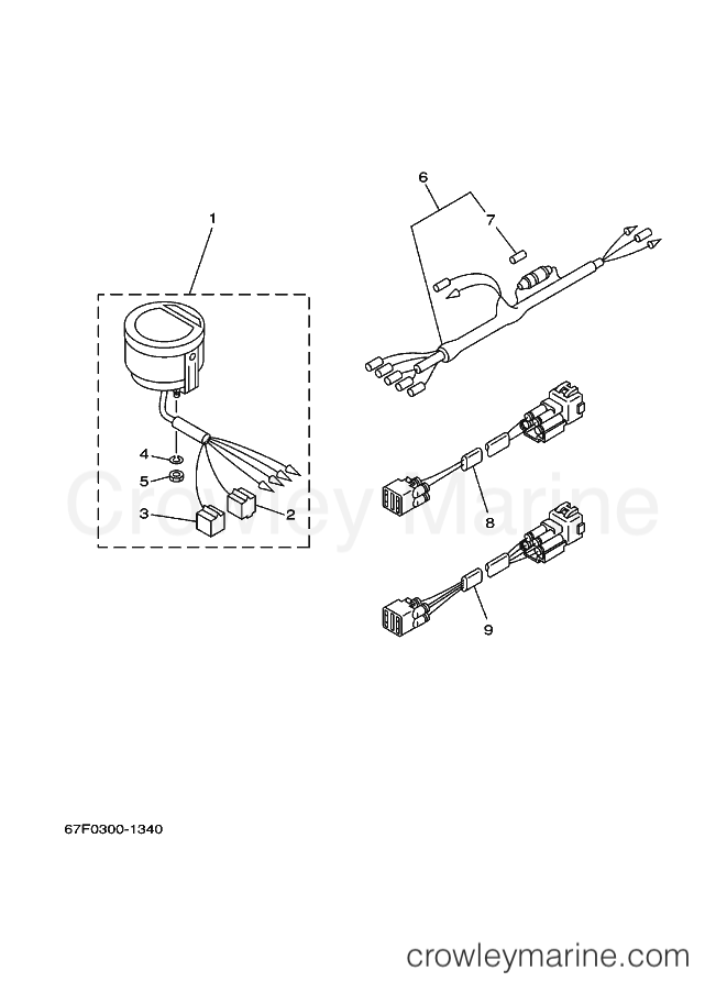 Yamaha Motors F100A (67F0) [080] - METER