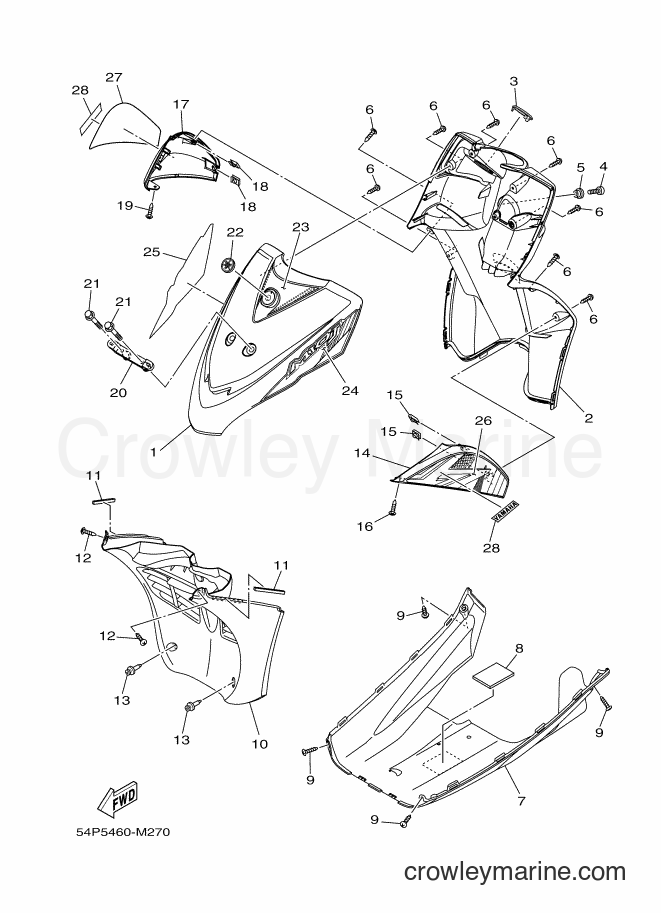 2013 Scooter AL115FC - AL115FC (54P5) [010] - LEG SHIELD