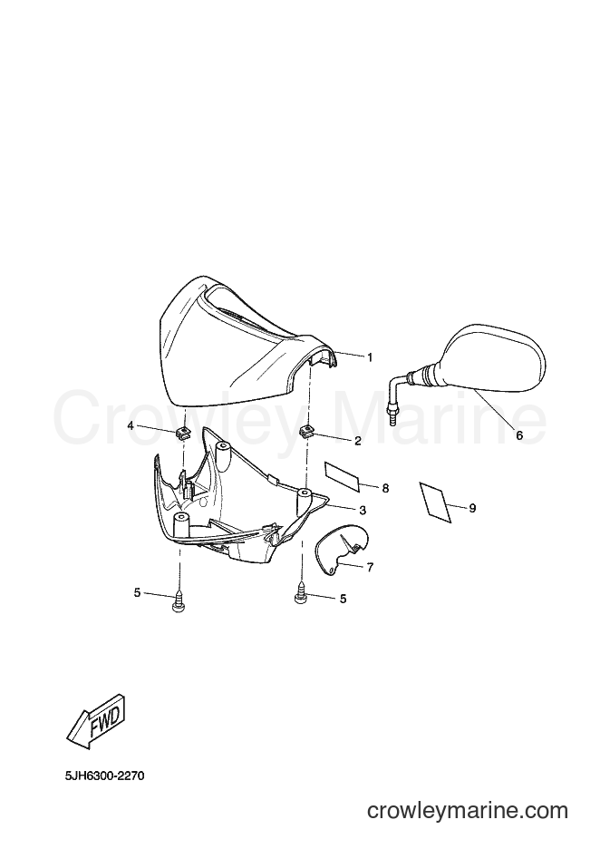 2002 Scooter EW50 - EW50 (5JH6) [030] - COWLING 1