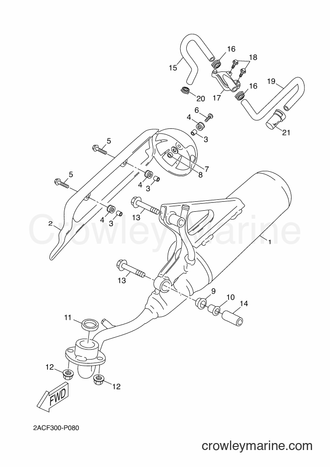 Yamaha Motors YN50FT (2ACL) [020] - EXHAUST