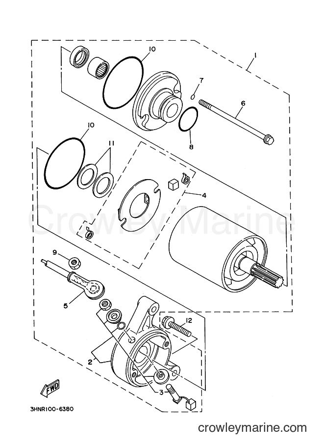 1996 ATV YFM350U - YFM350U (4UH2) [010] - STARTING MOTOR