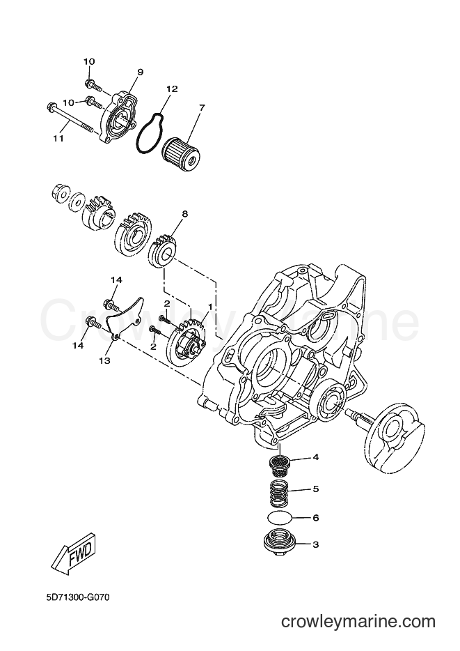 2013 Dirt Bike WR125R - WR125R (22B7) [080] - OIL PUMP