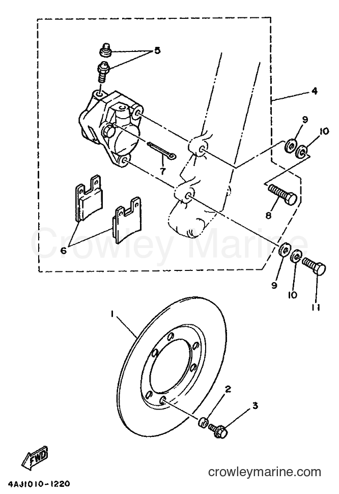 1991 Dirt Bike TY250R - TY250R (4AJ2) [999] - FRONT BRAKE CALIPER