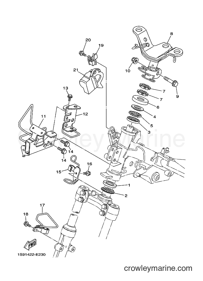 Yamaha Motors T135SEC (1S97) [010] - STEERING