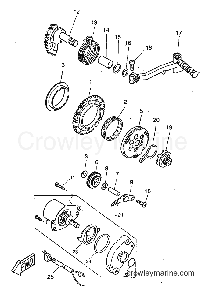 1998 Scooter YQ50 - YQ50 (5CK2) [010] - STARTER