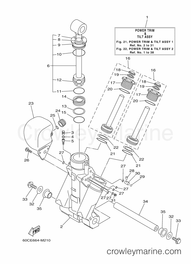 Yamaha Motors F100BETL (60CH) [060] - COMPONER Y PODER VARILLA 1