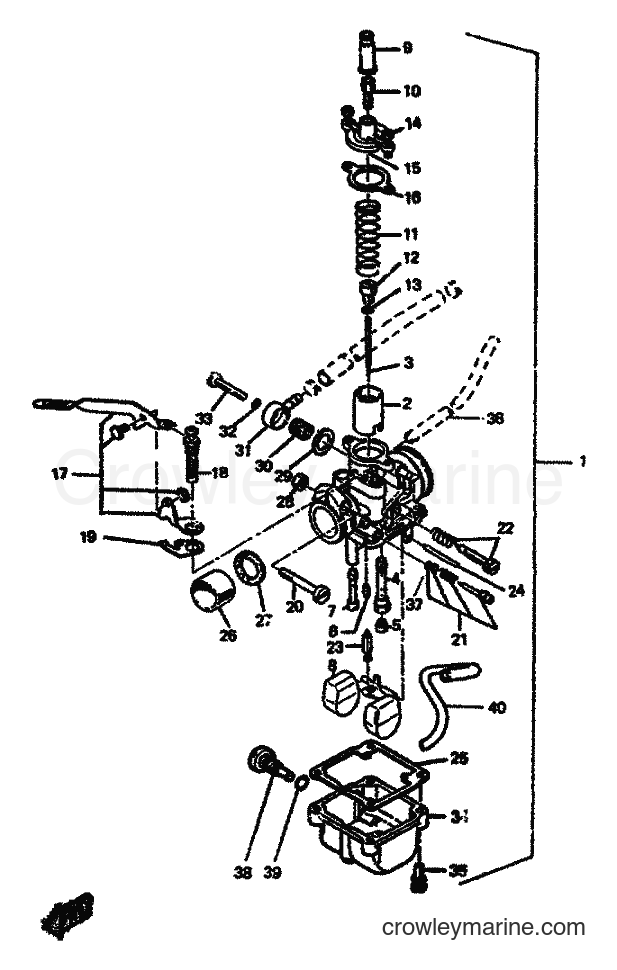 1991 Scooter DT50R - DT50R (4CT2) [999] - CARBURETOR