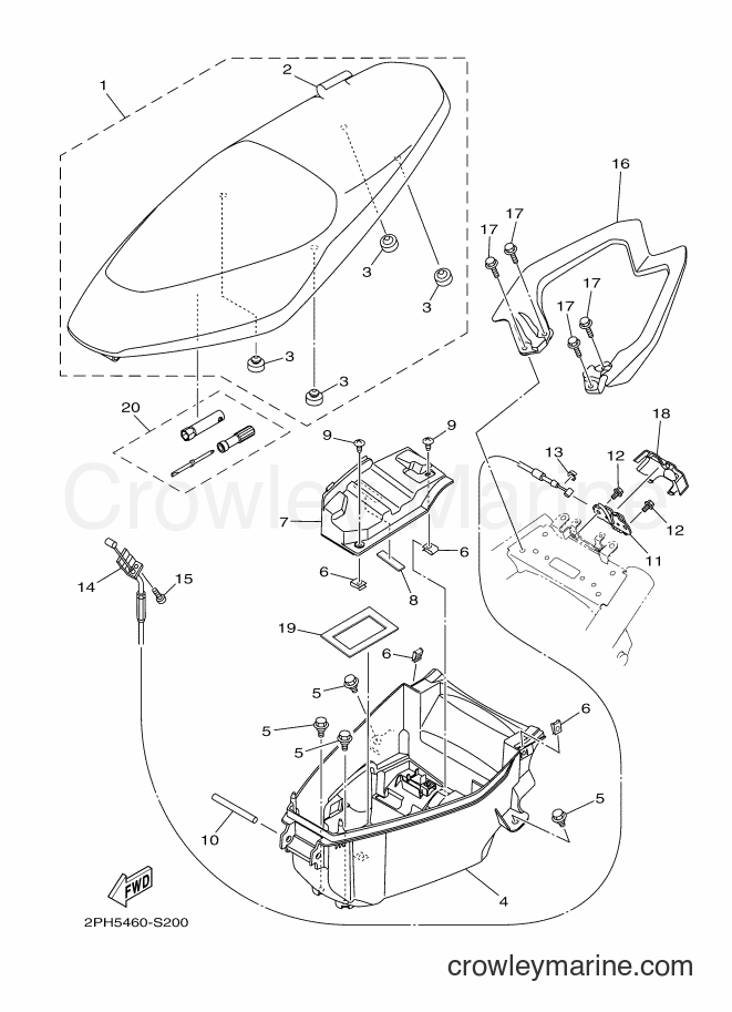 Yamaha Motors LNS125 (2PH9) [010] - SEAT