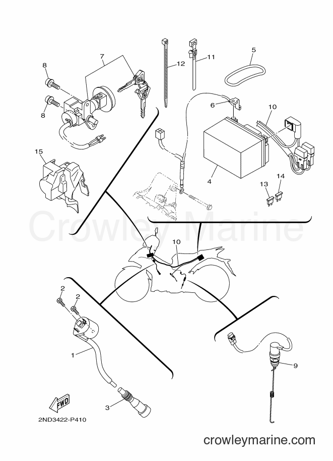 Yamaha Motors T150 (2ND7) [010] - ELECTRICAL 1
