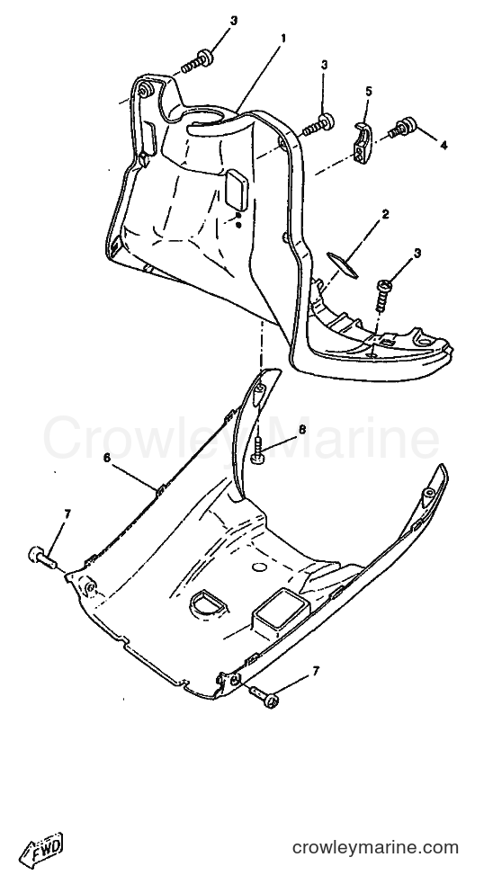 1998 Scooter CW50RS - CW50RS (5CX1) [010] - LEG SHIELD