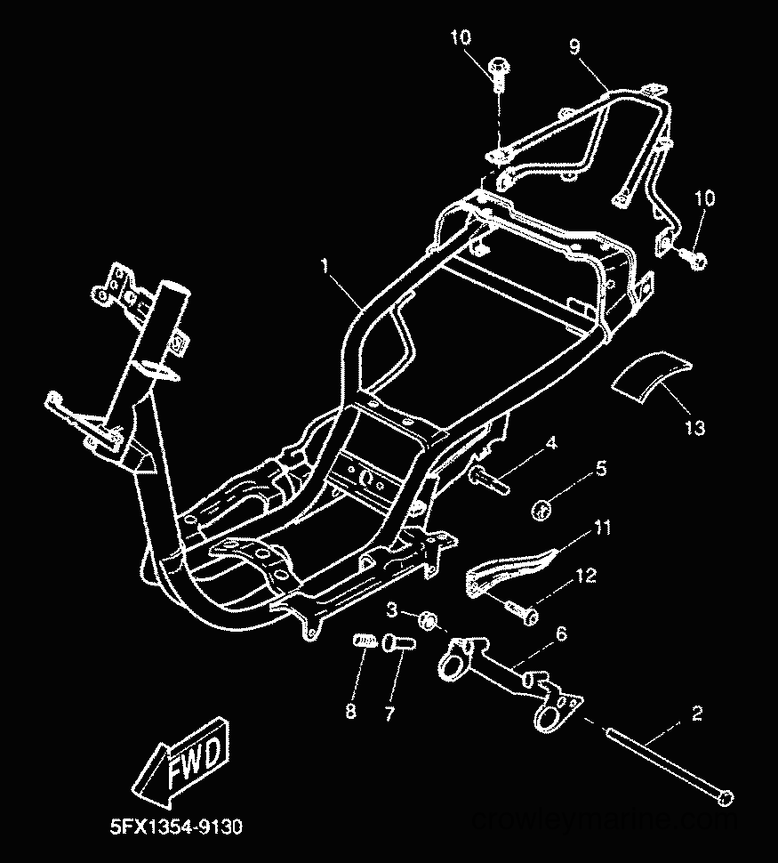 Yamaha Motors CW50RS (5FXF) [010] - FRAME