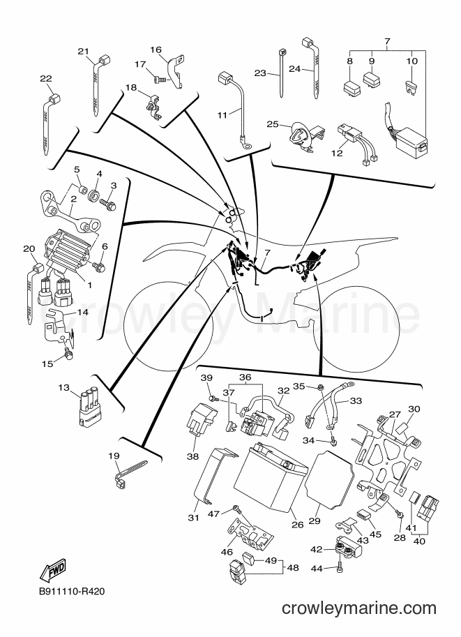 2016 Dirt Bike YZ450FX - YZ450FX (B913) [010] - ELECTRICAL 2