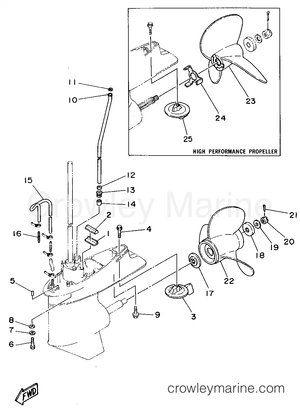 Yamaha Motors P60TLHS - LOWER CASING DRIVE 2