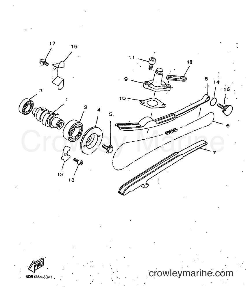 1998 Scooter YP125E - YP125E (5DS5) [010] - CAMSHAFT & CHAIN