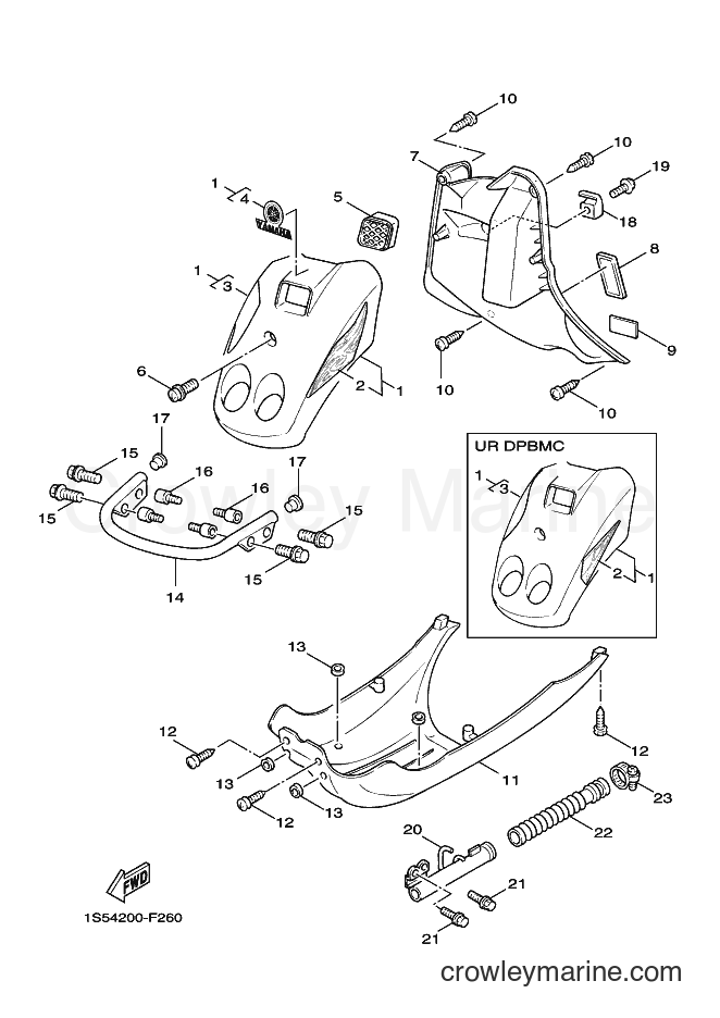 2008 Scooter YW100 - YW100 (1S55) [010] - LEG SHIELD