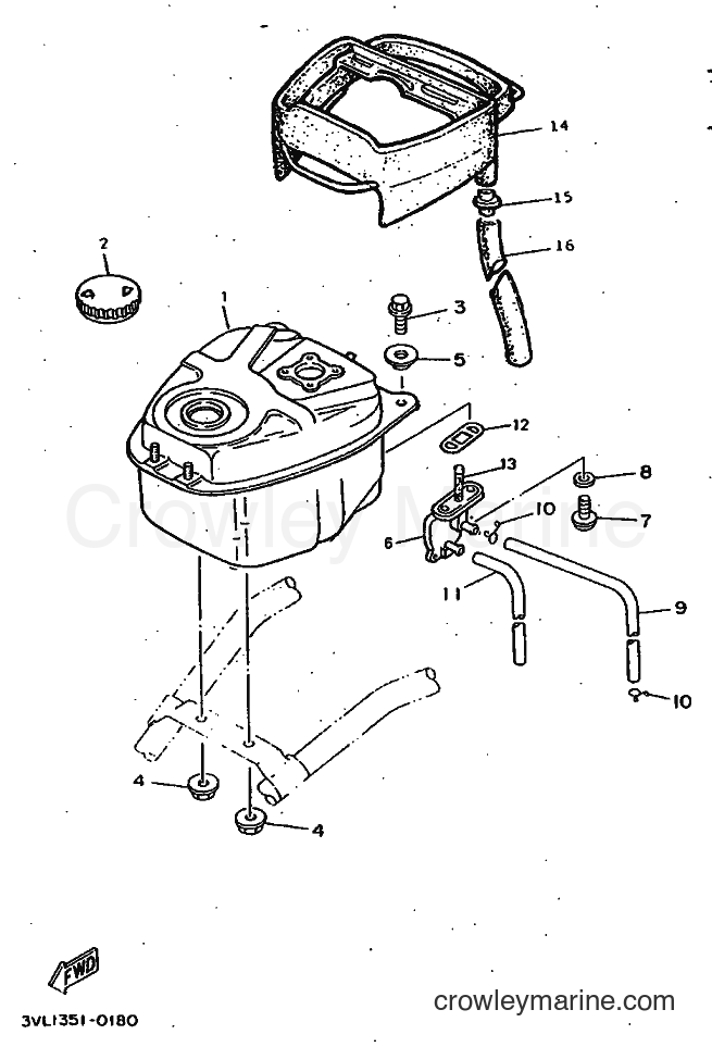 1997 Scooter CW50 - CW50 (4VV7) [999] - FUEL TANK