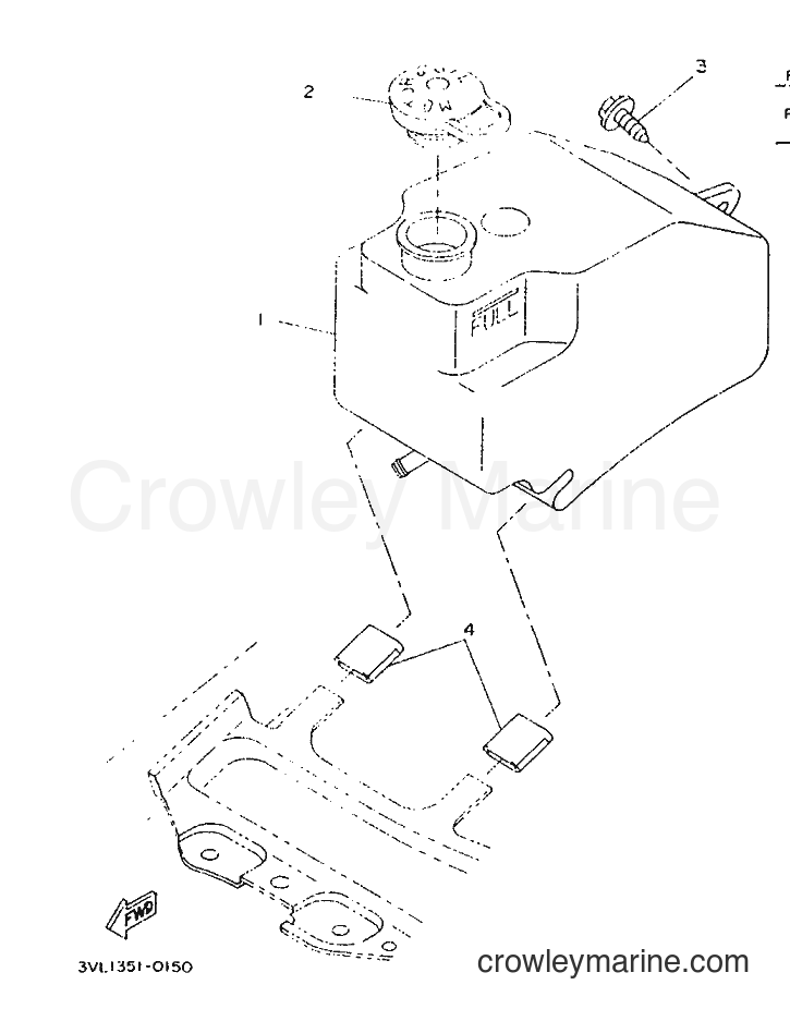 1996 Scooter CW50 - CW50 (4VV3) [999] - OIL TANK