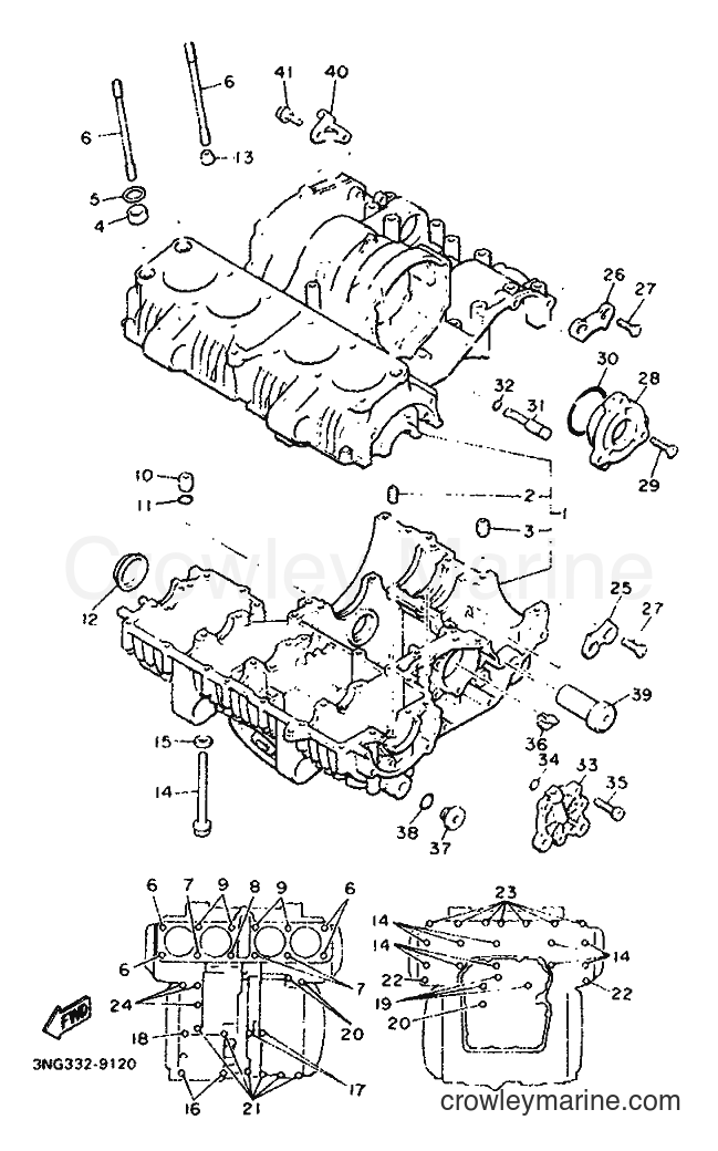 Yamaha Motors XJ900 (4BB2) [999] - CRANKCASE