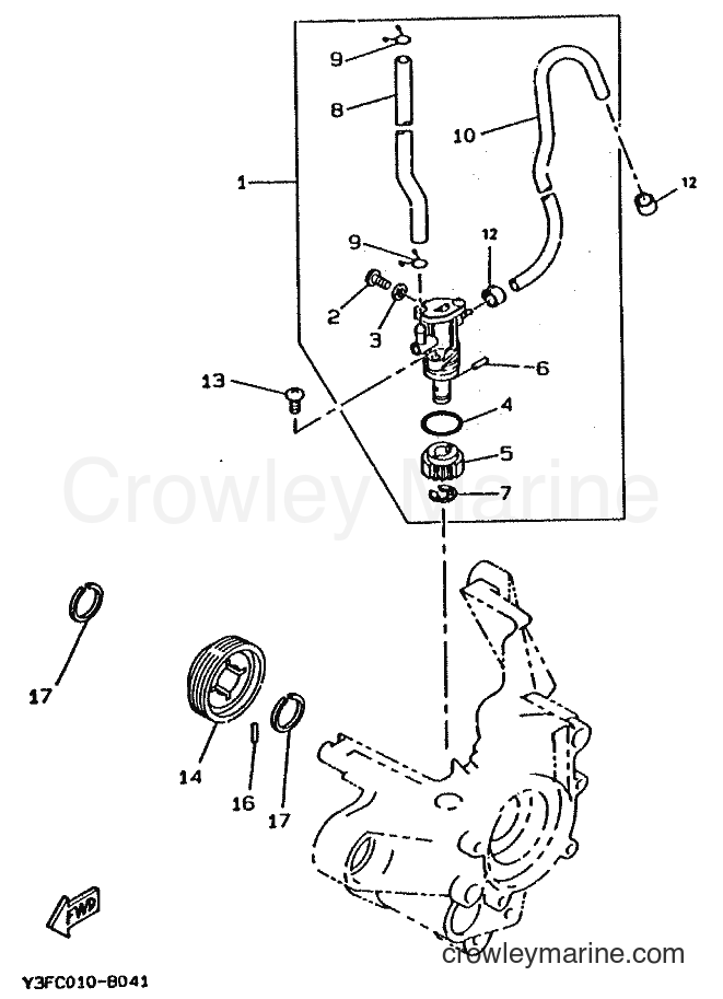 1996 Scooter CW50 - CW50 (4RW2) [020] - OIL PUMP