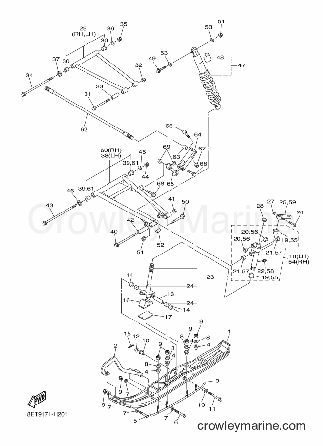 2009 Snowmobile RS10VT - RS10VT (8ET9) [020] - SKI