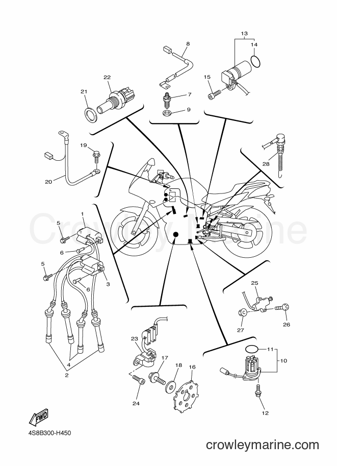 2009 Street Bike FZ6-SHG - FZ6-SHG (4S8B) [010] - ELECTRICAL 1