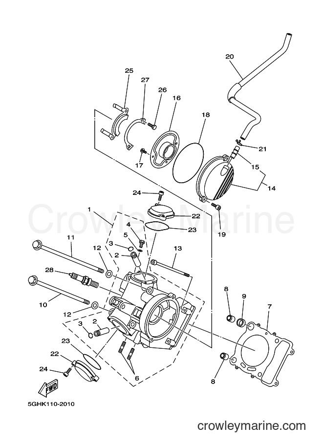 2003 ATV YFM400FWA - YFM400FWA (5GHS) [010] - CYLINDER HEAD