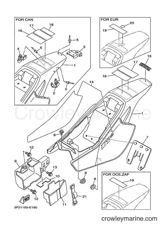 2007 Dirt Bike TT-R90E - TT-R90E (3P27) [010] - SIDE COVER