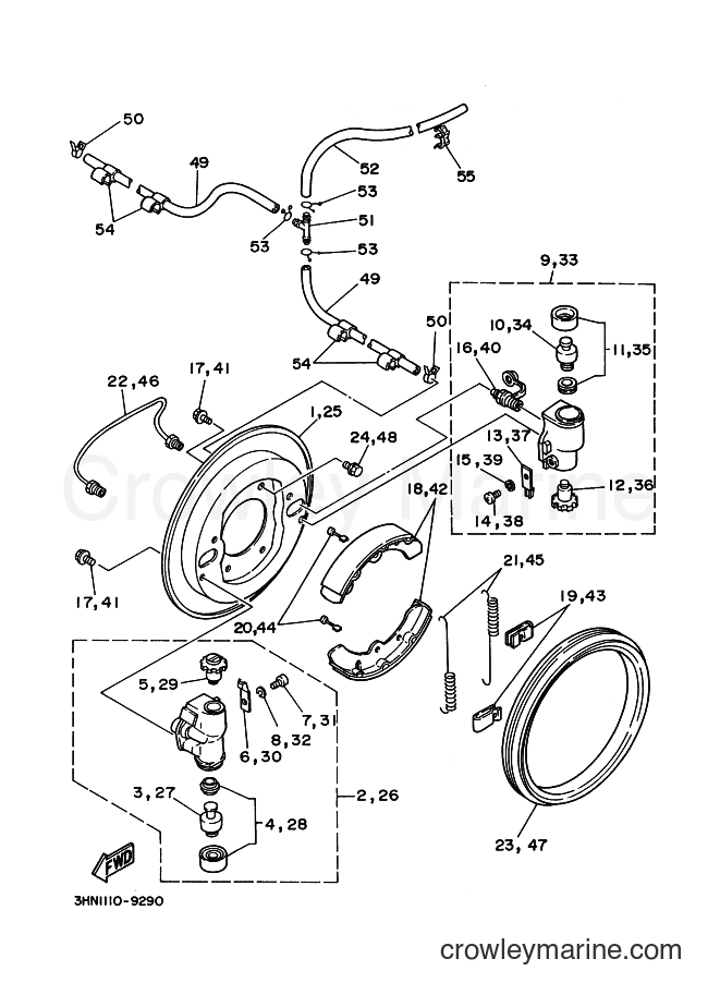 1994 ATV YFM350FW - YFM350FW (3HNH) [020] - FRONT BRAKE