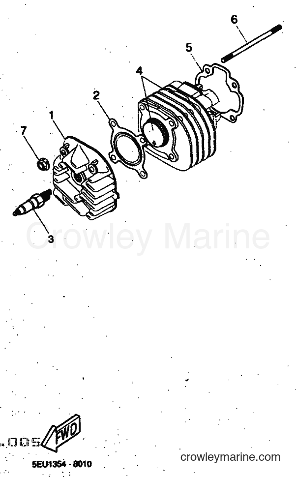 1998 Scooter YH50 - YH50 (5EU8) [010] - CYLINDER