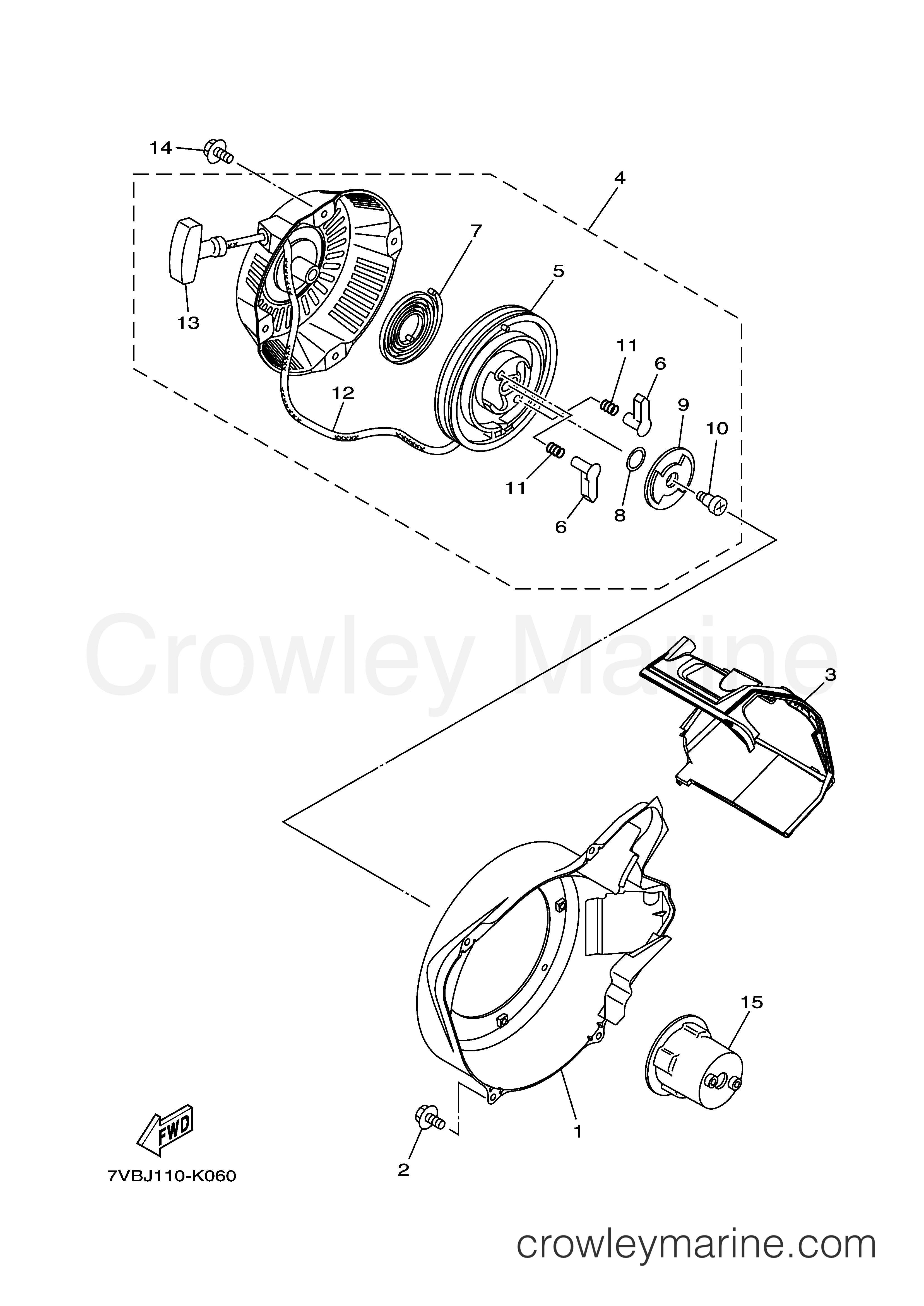Yamaha Motors MZ250AAIA6 - AIR SHROUD STARTER