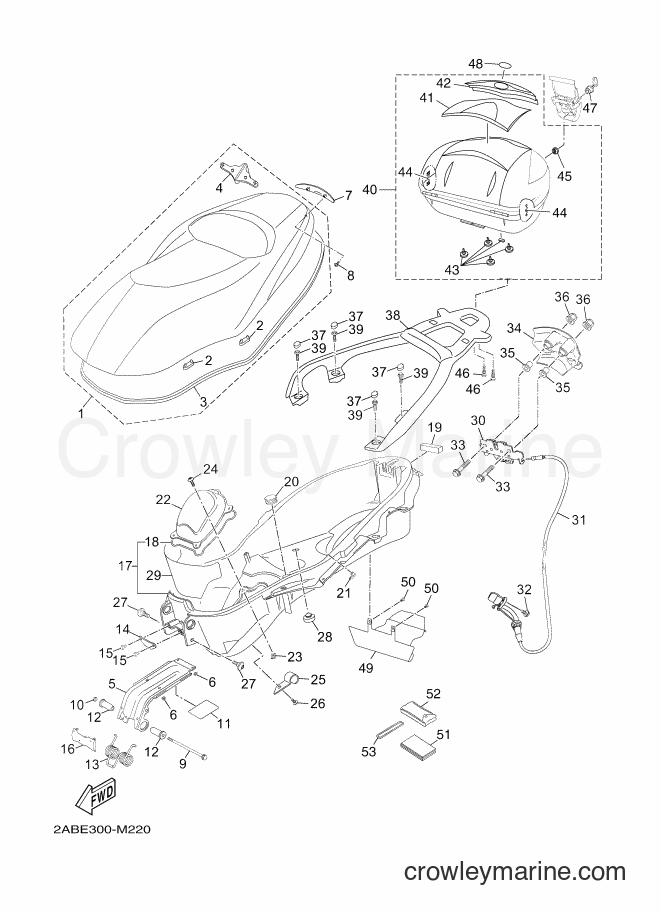 2013 Scooter YP125RA - YP125RA (2ABE) [030] - SEAT