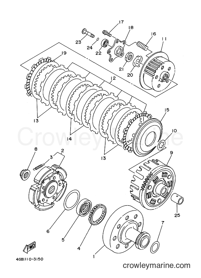 1995 ATV YFM400FW - YFM400FW (4GBA) [010] - CLUTCH