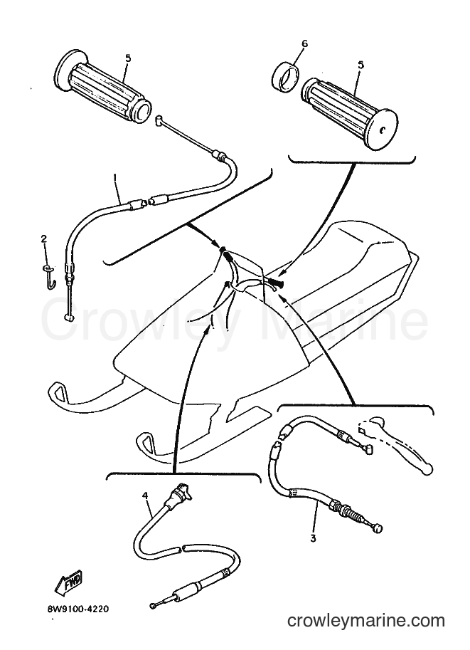 Yamaha Motors ET340 (83T0) [030] - CONTROL CABLE